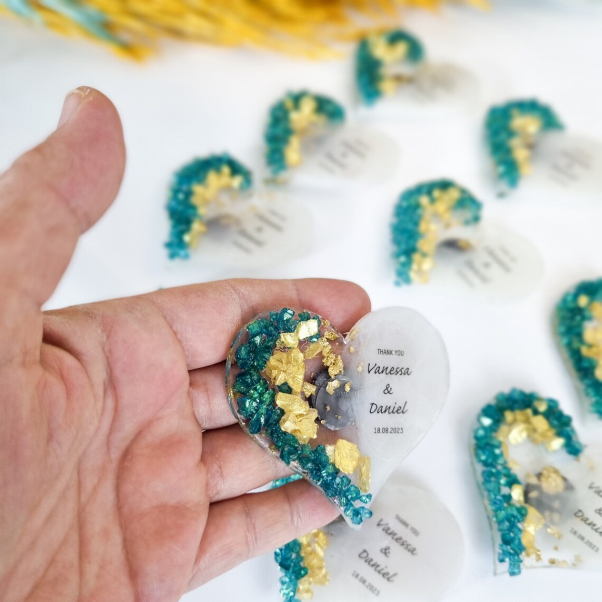 Wedding Package Gold - Magnet Hati untuk Souvenir Pernikahan: Kenang-kenangan