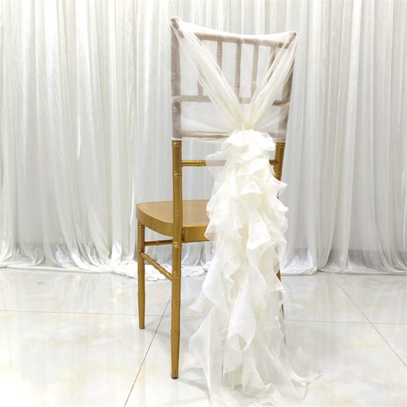 Chair Sash Organza - Dekorasi Kursi Bambu, Pita Kursi Chiavari,