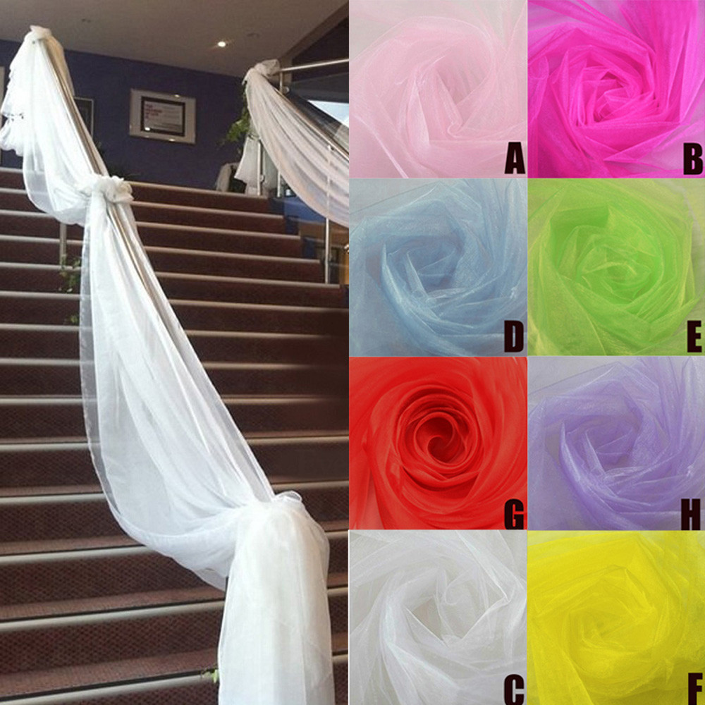 Chair Sash Organza - Kain tipis Organza kristal gulung dekorasi
