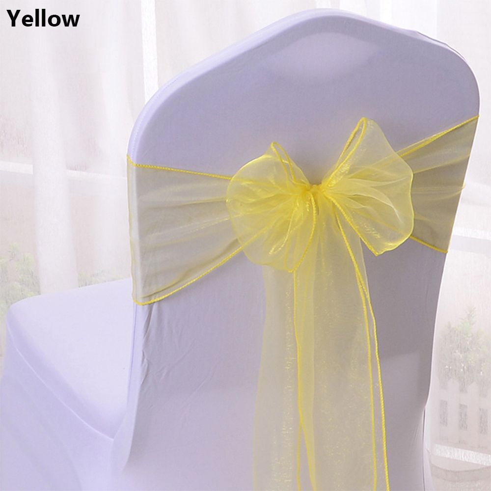 Chair Sash Organza - 1 Buah Pita Dekorasi Kursi Organza
