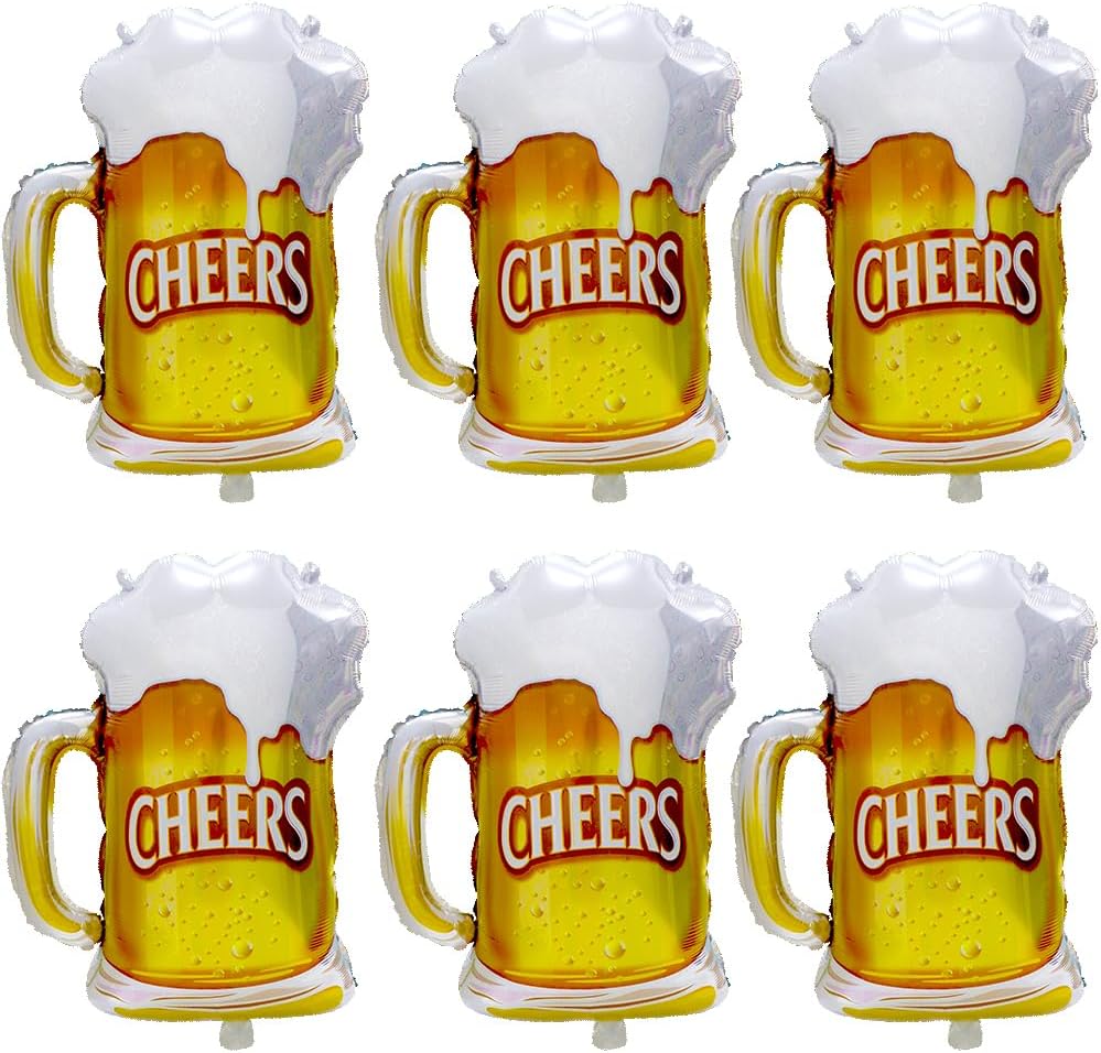 Wedding Alcohol Supply - 6 Buah Balon Mug Bir Cheers