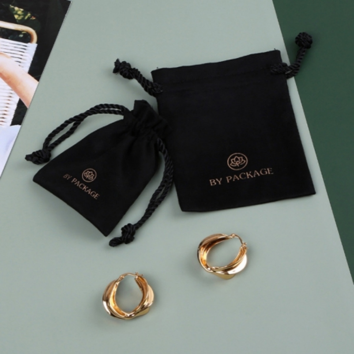 Wedding Package Gold - 50 Buah Tas Penyimpanan Tarot Beludru