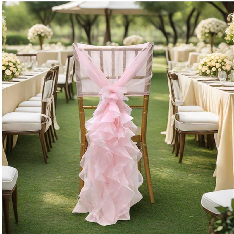 Dekorasi Kursi Bambu, Pita Kur - Chair Sash Organza ulasan dan harga