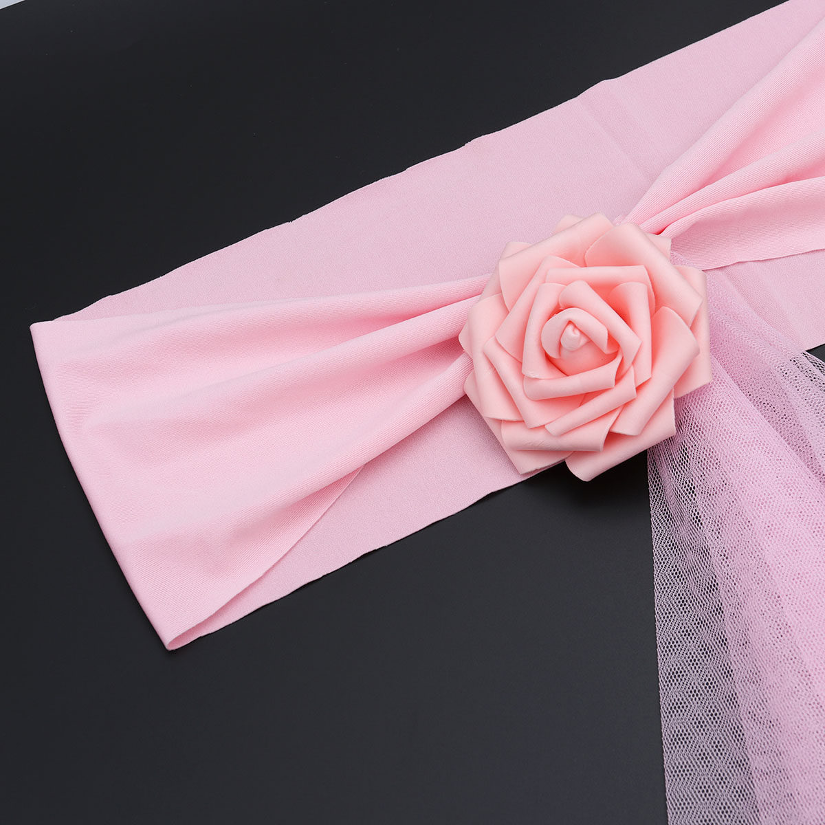 Pita Kain Tulle Lembut untuk D - Chair Sash Organza ulasan dan harga