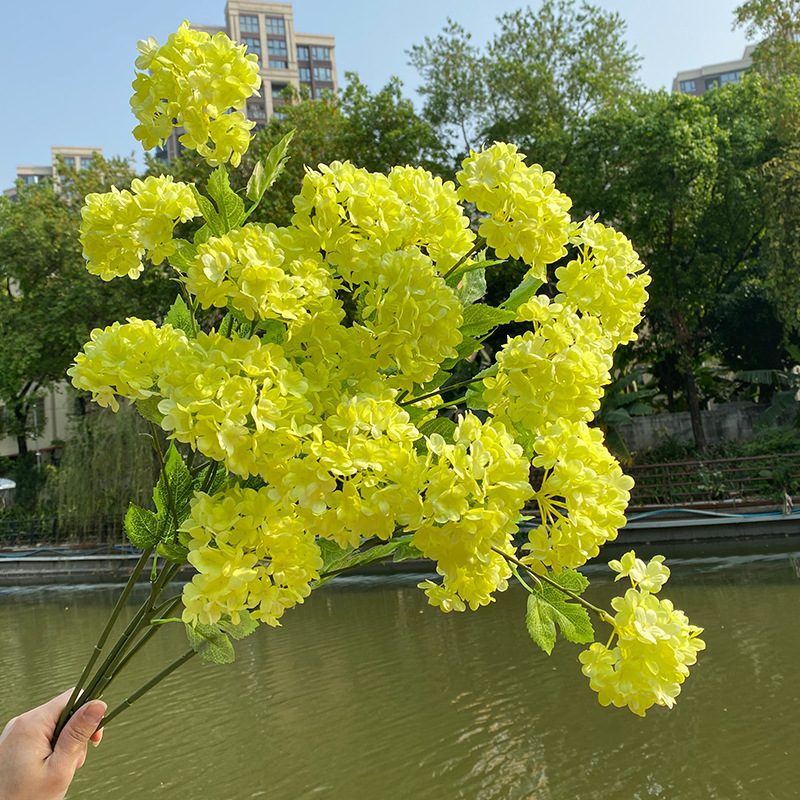 3 Buah 4 Kepala Hydrangea Rang - Wedding Decor Supply Store ulasan dan harga