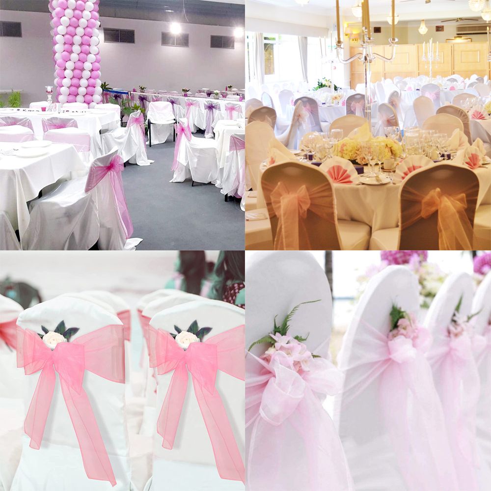 1 Buah Pita Dekorasi Kursi Org - Chair Sash Organza ulasan dan harga
