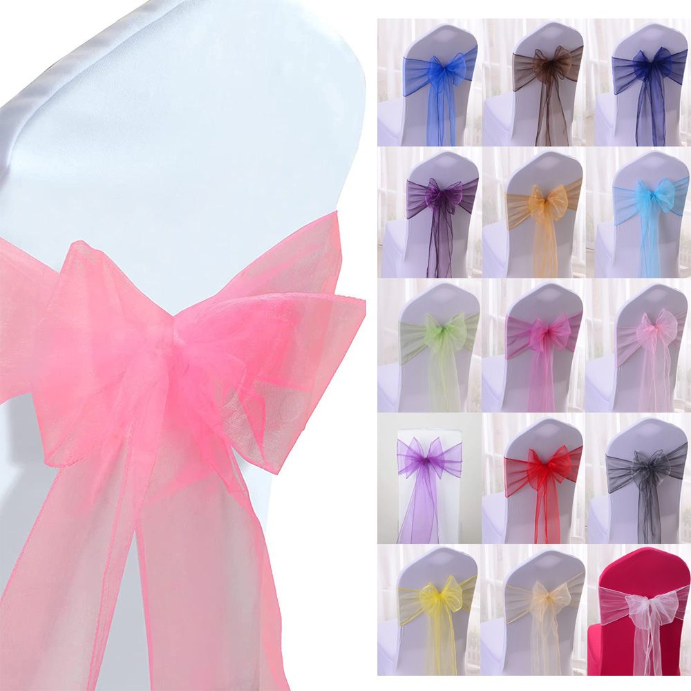 1 Buah Pita Dekorasi Kursi Org - Chair Sash Organza ulasan dan harga