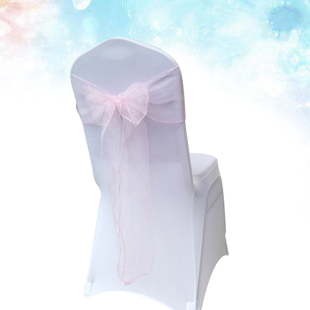 10 buah pita hias untuk kursi, - Chair Sash Organza ulasan dan harga