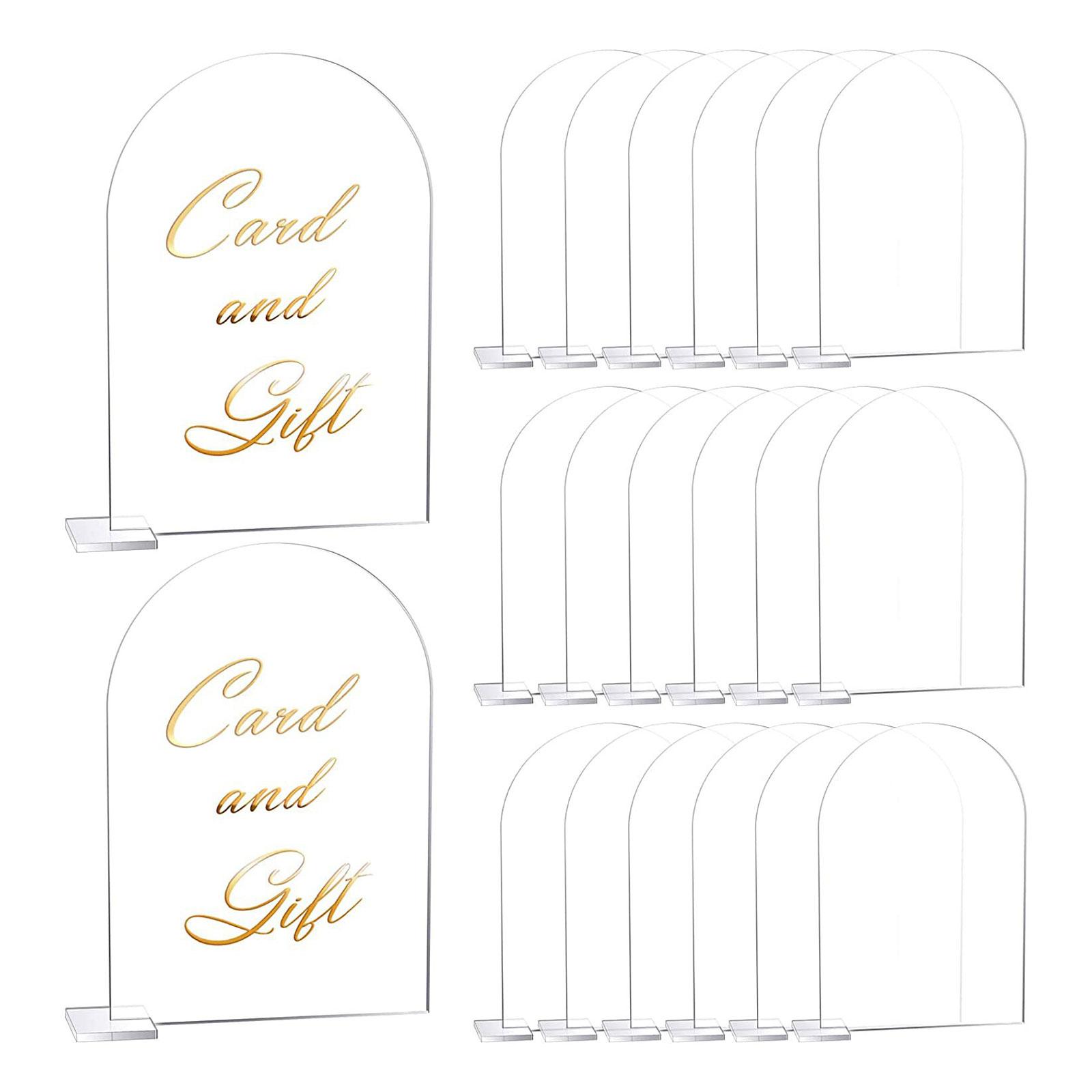 Kartu Nama Akrilik Transparan  - Place Card Holder ulasan dan harga