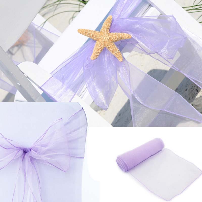 25 Buah 18X275Cm Ikat Pinggang - Chair Sash Organza ulasan dan harga