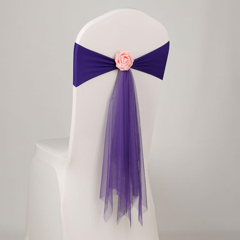 1 Pcs Pita Kursi Organza Bunga - Chair Sash Organza ulasan dan harga
