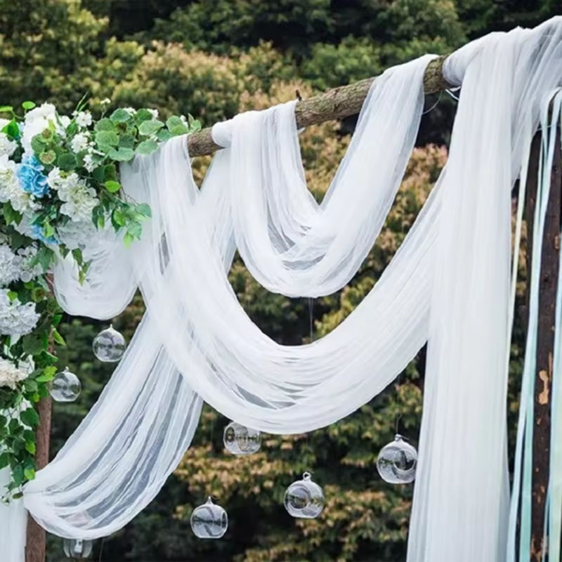 Kain Organza Tulle Kristal Tra - Chair Sash Organza ulasan dan harga