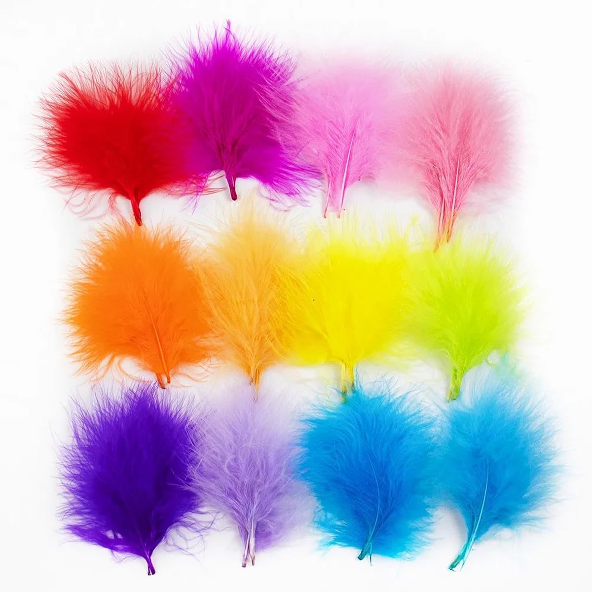 Bulu Kalkun Warna-warni 7-12cm - Wedding Supply Wholesale ulasan dan harga